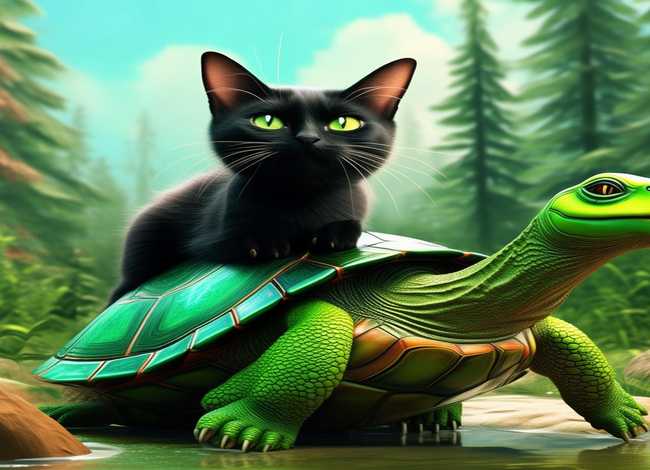 儿童故事书猫和绿毛龟 绿毛龟的故事和视频 儿童故事书猫和绿毛龟 绿毛龟的故事和视频