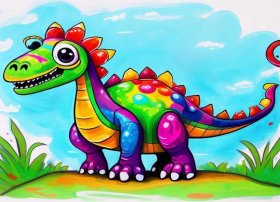 儿童恐龙简笔画（儿童恐龙简笔画彩色）