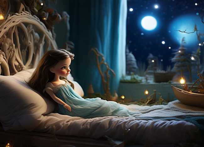 儿童睡前故事拇指姑娘的故事 睡前故事 拇指姑娘