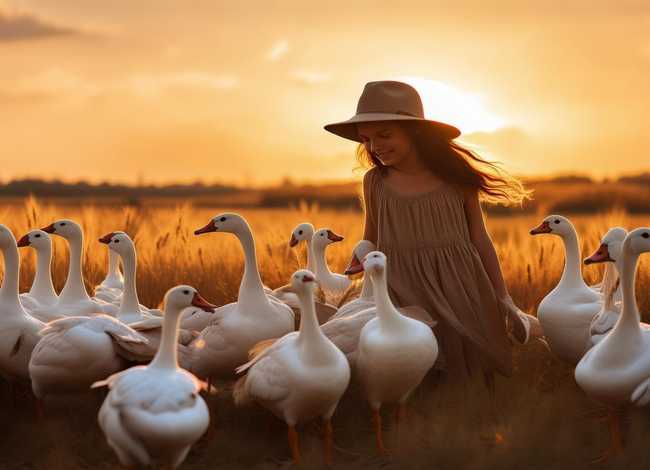 儿童睡前故事放鹅的姑娘 放鹅姑娘的故事中文版