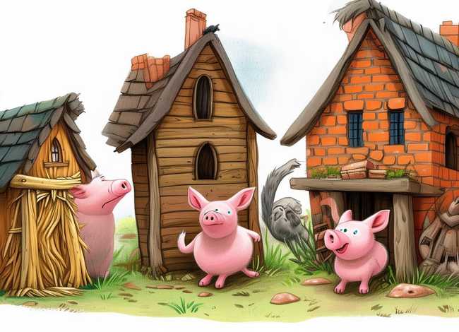 三只小猪视频儿童故事 - 三只小猪故事视频完整版