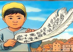 鸡毛信的故事儿童版图片、少儿讲鸡毛信的故事怎么讲