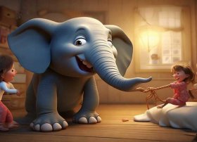 儿童睡前故事大象拔牙 - 睡前故事大象拔河