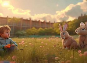 幼儿睡前故事书守株待兔，睡前故事幼儿故事大全守株待兔