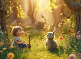 儿童睡前故事守株待兔绘本，睡前故事幼儿故事大全守株待兔