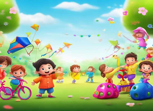 儿童节故事的图片高清；儿童节图片插画
