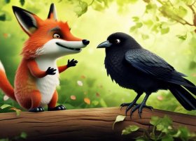 讲故事狐狸和乌鸦，讲故事狐狸和乌鸦视频背景音乐