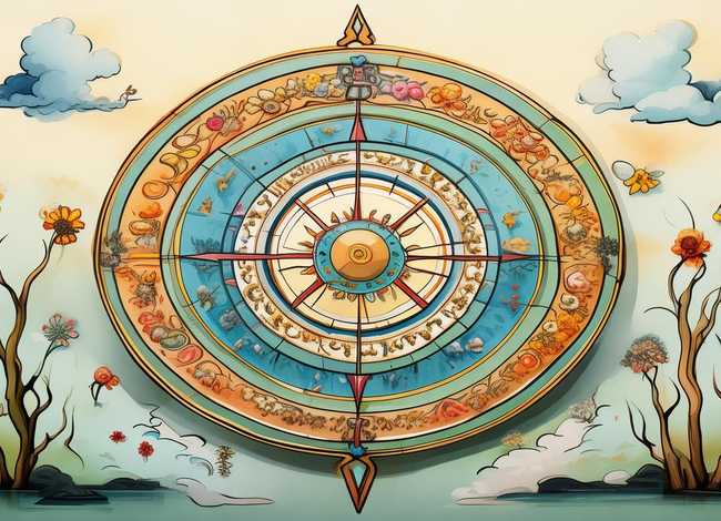 儿童二十四节气手绘罗盘简单 - 二十四节气在罗盘中的运用 儿童二十四节气手绘罗盘简单 - 二十四节气在罗盘中的运用