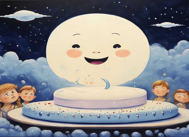 月亮的味道儿童画（月亮的味道怎么画一幅画）