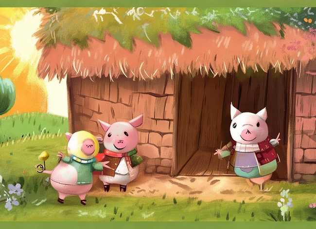 音乐故事绘本；音乐故事绘本三只小猪