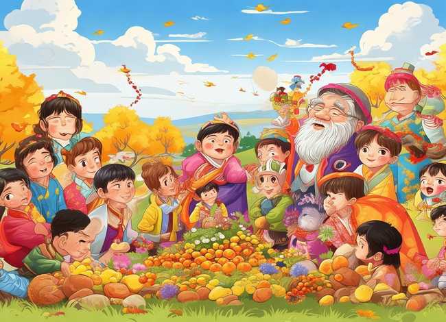 儿童画重阳节绘本故事 - 重阳节绘本故事图画 儿童画重阳节绘本故事 - 重阳节绘本故事图画