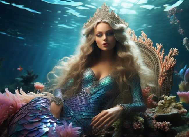 儿童故事美人鱼女王，美人鱼女王的故事