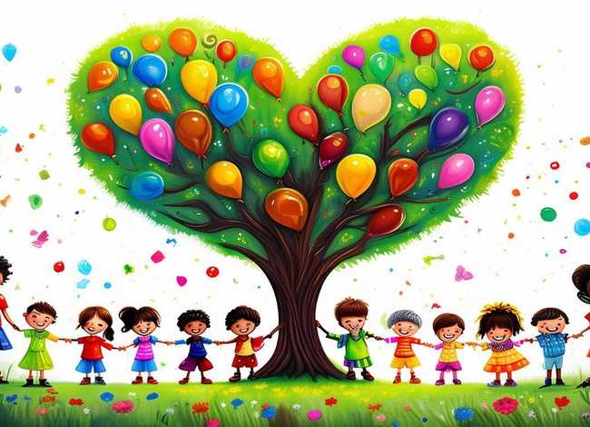 以爱为主题的儿童画；以爱为主题的儿童画作品