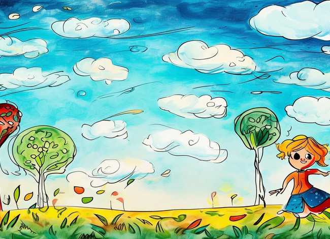 风的儿童画图片、风的儿童画图片怎么画 风的儿童画图片、风的儿童画图片怎么画