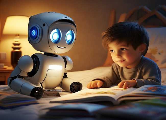 儿童睡前故事机器人的好朋友、机器人和小朋友的故事