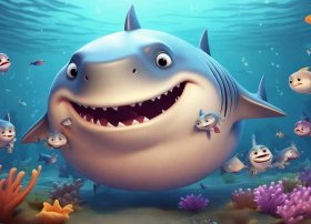 儿童故事大鲨鱼 - 大鲨鱼的幼儿故事