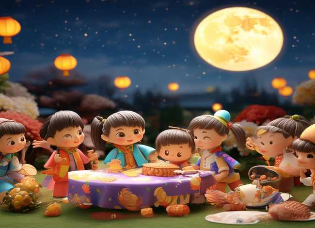中秋典故 儿童（中秋典故 儿童画图片）