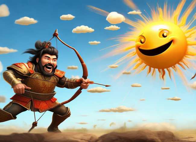 后羿射日的故事搞笑版；后羿射日的故事搞笑版图片
