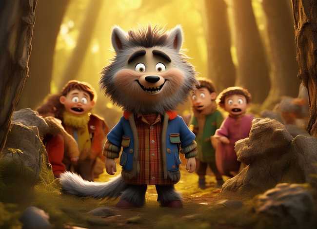 儿童故事二年级大灰狼 小儿故事大灰狼