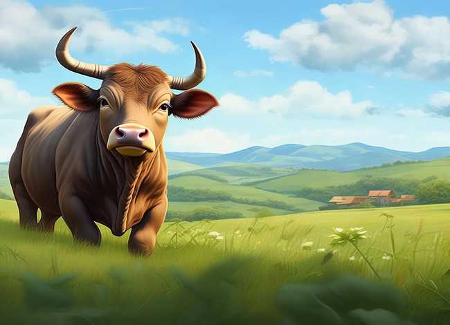 牛儿的故事 牛儿的故事的绘画图片 牛儿的故事 牛儿的故事的绘画图片