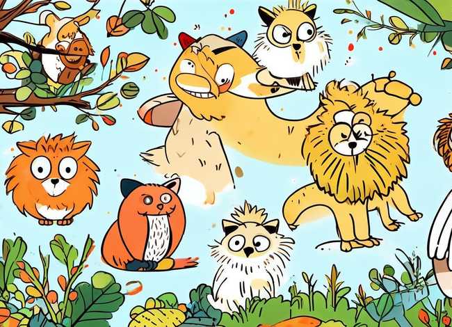 动物童话故事连环画；动物故事连环画简笔画图片大全