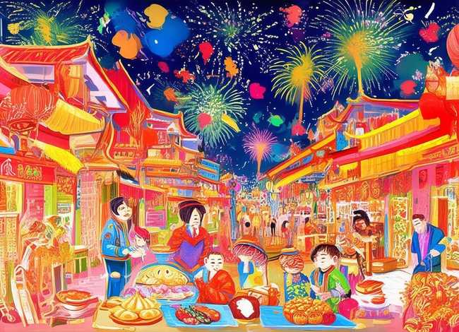 春节的故事图片、春节的故事图片手绘