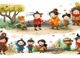 成语故事简笔画儿童画、成语故事绘画作品简笔画