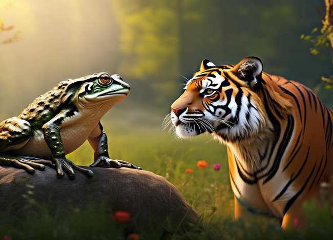 老虎和青蛙的故事原文、老虎和青蛙的故事