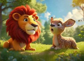 狮子和豹的儿童故事（播放狮子和鹿的儿童故事）