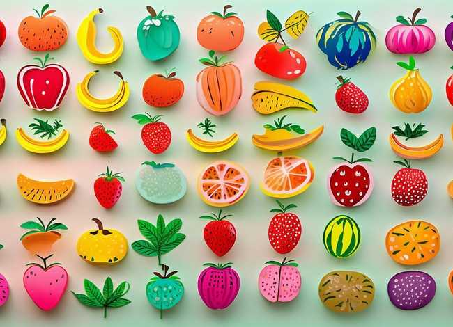儿童水果剪纸图案大全 - 儿童水果剪纸图案大全图片