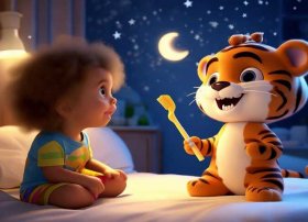 宝宝睡前故事老虎拔牙文字版；睡前故事 动画版《老虎拔牙》