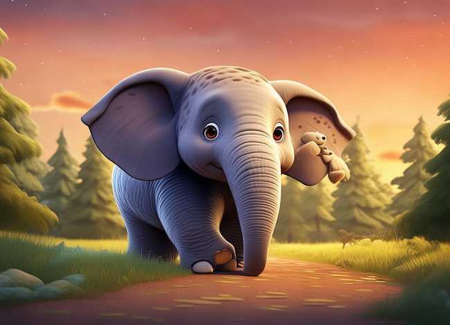 儿童睡前故事大象要回家，大象要回家的故事