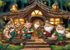 儿童经典童话故事书七个小矮人 - 七个小矮人的故事书