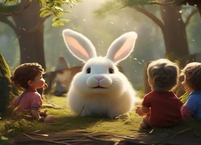 兔子的耳朵儿童故事；兔子的耳朵故事寓意