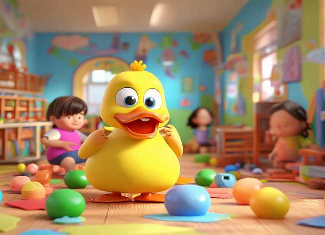 幼儿故事鸭妈妈找蛋上课视频，鸭妈妈找蛋故事表演幼师视频