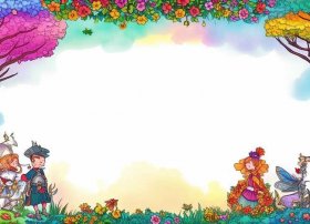 童话故事绘画图片手抄报；童话故事绘画手抄报