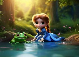 儿童故事青蛙王子绘本图片（儿童故事青蛙王子图片）