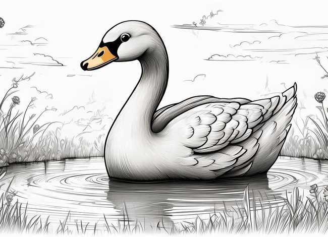 丑小鸭故事儿童画 - 丑小鸭故事简笔画图片 丑小鸭故事儿童画 - 丑小鸭故事简笔画图片