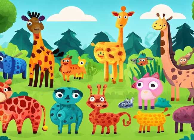 动物儿童画图片大全 动物儿童画图片大全简单好看