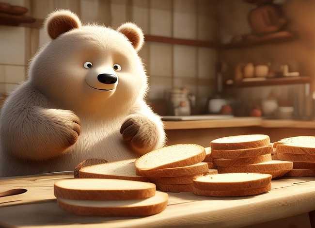 小熊数面包的故事、小熊数面包的故事视频