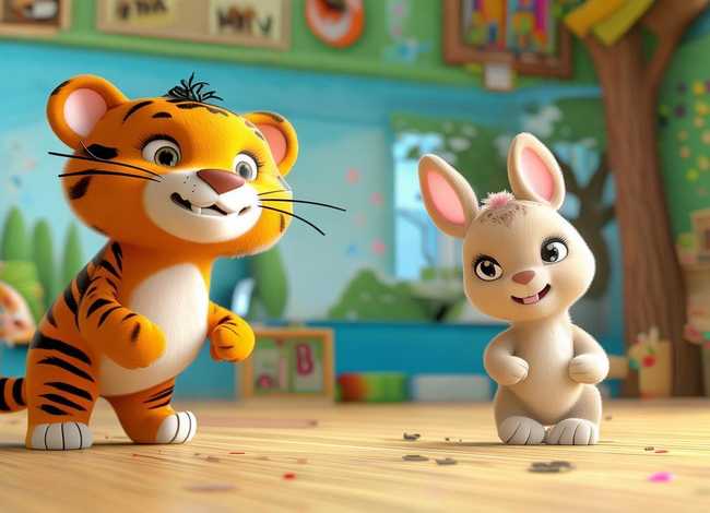 儿童故事虎和兔 虎和兔故事大一班语言教案