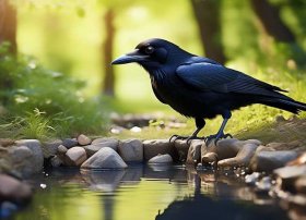 乌鸦喝水儿童故事200 乌鸦喝水的故事幼儿版