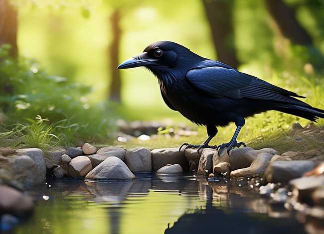 乌鸦喝水儿童故事200 乌鸦喝水的故事幼儿版