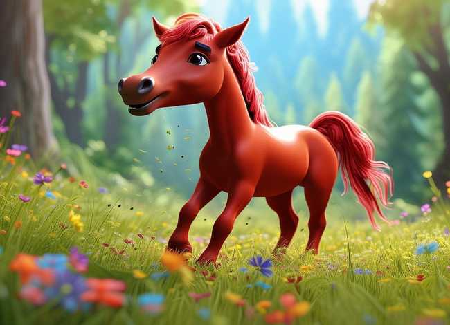小红马儿童故事；小红马的故事