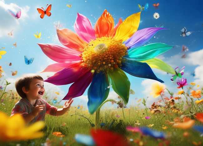 儿童故事七色花（幼儿七色花故事）