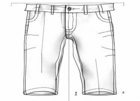 儿童裤子版图；儿童裤子制版图