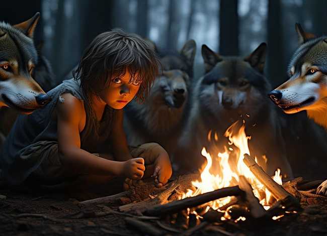 儿童故事狼孩、狼孩的故事音频