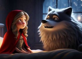 儿童睡前故事大灰狼与小红帽 - 睡前故事大灰狼与小红帽的故事视频