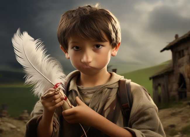 儿童简短故事鸡毛信，简单的鸡毛信故事