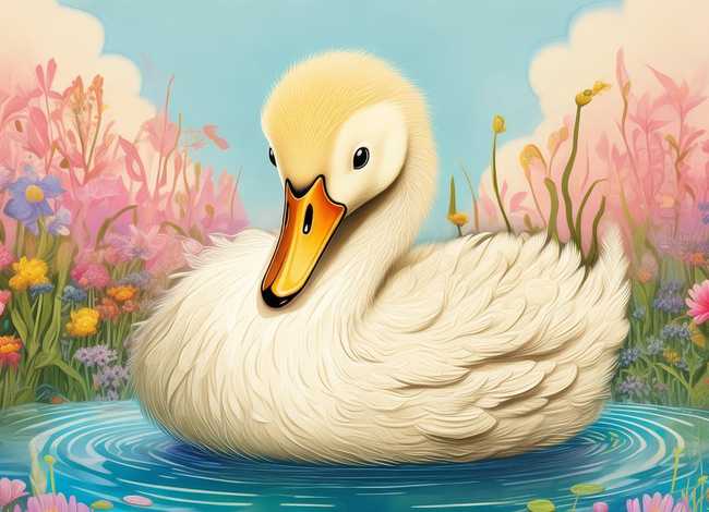 丑小鸭儿童故事插图;丑小鸭插图儿童画 丑小鸭儿童故事插图;丑小鸭插图儿童画